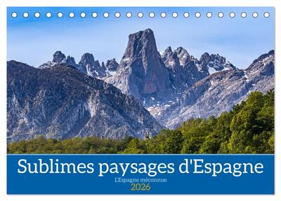 Picture of Sublimes paysages d'Espagne (Calendrier de bureau 2026 DIN A5 vertical), CALVENDO calendrier mensuel