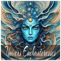 Image de Univers Enchanteresses (Calendrier mural carré 2026 30x30 cm) Calendrier double avec une page pour vos prises de notes