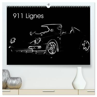 Picture of 911 Lignes  (Calendrier mural 2026 DIN A2 vertical) calendrier de bureau