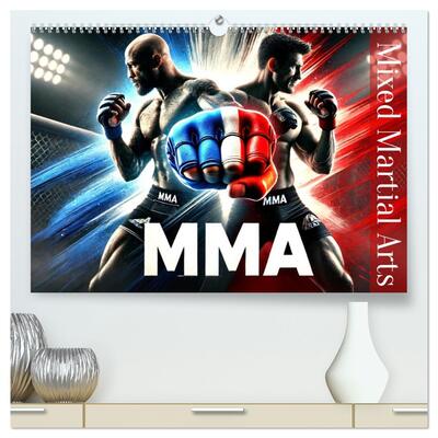 Picture of MMA - Mixed Martial Arts France  (Calendrier mural 2026 DIN A2 vertical) calendrier de bureau