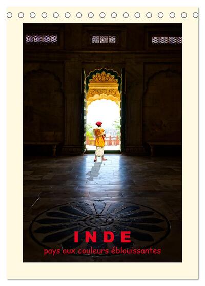 Image de INDE pays aux couleurs éblouissantes (Calendrier de bureau 2026 DIN A5 horizontal), CALVENDO calendrier mensuel