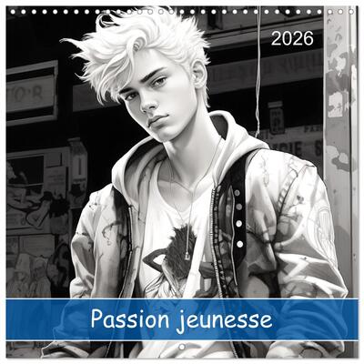 Picture of Passion jeunesse (Calendrier mural carré 2026 30x30 cm) Calendrier double avec une page pour vos prises de notes