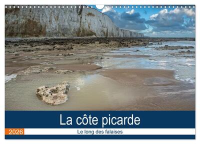 Picture of La côte picarde Le long des falaises (Calendrier mural 2026 DIN A3 vertical), CALVENDO calendrier mensuel
