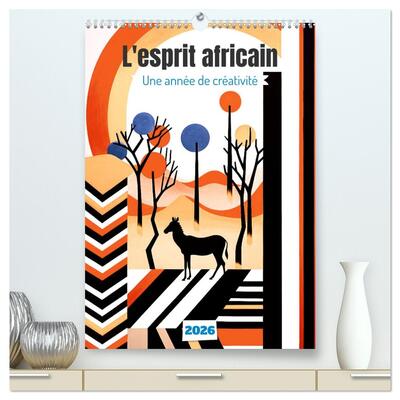 Picture of L'esprit africain  (Calendrier mural 2026 DIN A2 horizontal) calendrier de bureau
