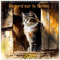 Picture of Regard sur la ferme (Calendrier mural carré 2026 30x30 cm) Calendrier double avec une page pour vos prises de notes