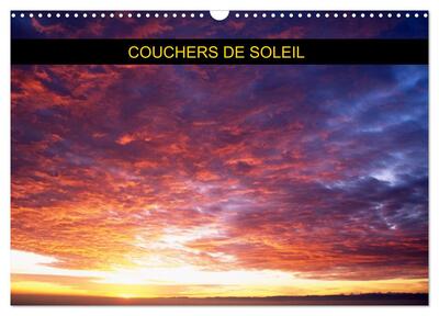 Picture of Couchers de soleil (Calendrier mural 2026 DIN A3 vertical), CALVENDO calendrier mensuel