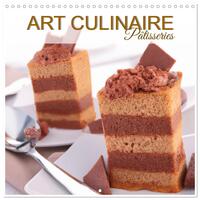 Picture of Art culinaire pâtisseries (Calendrier mural carré 2026 30x30 cm) Calendrier double avec une page pour vos prises de notes