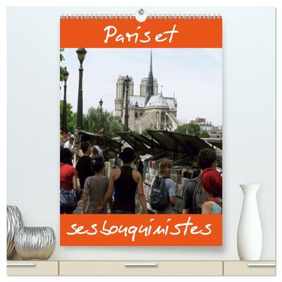 Image de Paris et ses bouquinistes  (Calendrier mural 2026 DIN A2 horizontal) calendrier de bureau