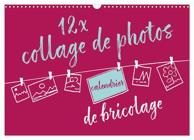 Image de 12 x collage de photos - calendrier de bricolage (Calendrier mural 2026 DIN A3 vertical), CALVENDO calendrier mensuel