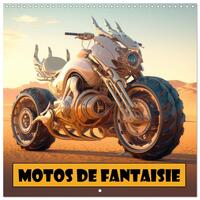 Image de Motos de Fantaisie (Calendrier mural carré 2026 30x30 cm) Calendrier double avec une page pour vos prises de notes