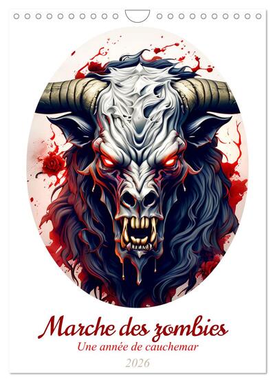 Picture of Marche des zombies (Calendrier mural 2026 DIN A4 horizontal), CALVENDO calendrier mensuel
