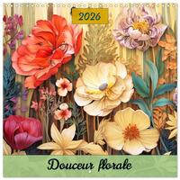 Picture of Douceur florale (Calendrier mural carré 2026 30x30 cm) Calendrier double avec une page pour vos prises de notes