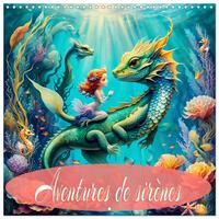 Image de Aventures de sirènes (Calendrier mural carré 2026 30x30 cm) Calendrier double avec une page pour vos prises de notes