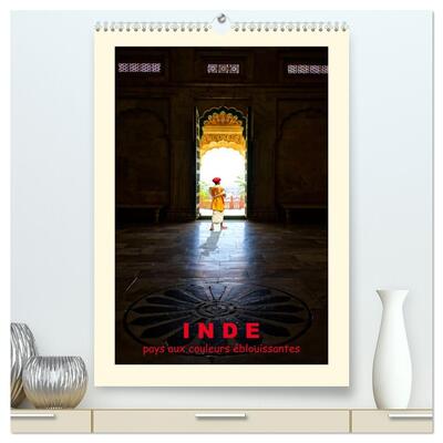 Picture of INDE pays aux couleurs éblouissantes  (Calendrier mural 2026 DIN A2 horizontal) calendrier de bureau