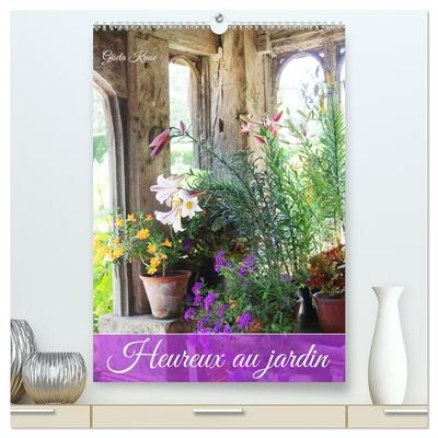 Picture of Heureux au jardin  (Calendrier mural 2026 DIN A2 horizontal) calendrier de bureau