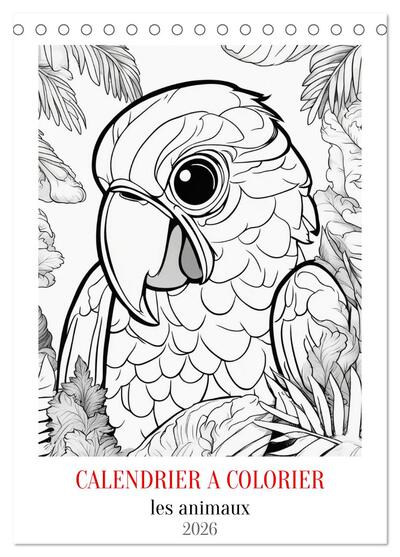 Picture of Calendrier à colorier (Calendrier de bureau 2026 DIN A5 horizontal), CALVENDO calendrier mensuel
