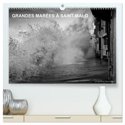 Image de GRANDES MARÉES À SAINT-MALO  (Calendrier mural 2026 DIN A2 vertical) calendrier de bureau