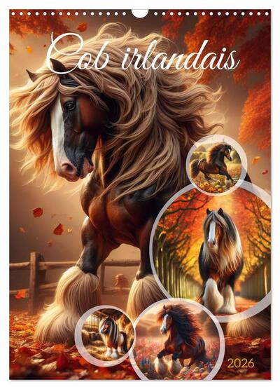 Picture of Cob irlandais (Calendrier mural 2026 DIN A3 horizontal), CALVENDO calendrier mensuel