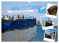 Picture of Bretagne Ambiance d'un cimetière à bateaux (Calendrier mural 2026 DIN A3 vertical), CALVENDO calendrier mensuel