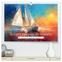 Picture of Scènes épiques de voiliers  (Calendrier mural 2026 DIN A2 vertical) calendrier de bureau