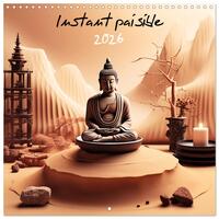 Picture of Instant paisible (Calendrier mural carré 2026 30x30 cm) Calendrier double avec une page pour vos prises de notes