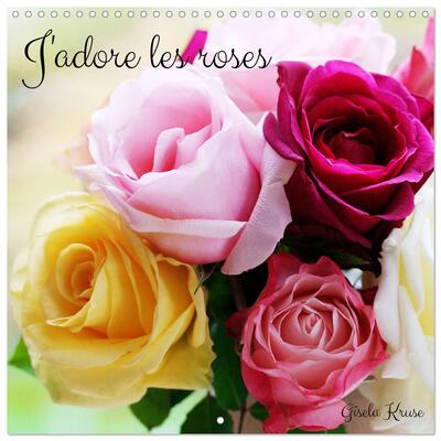 Image de J'adore les roses (Calendrier mural carré 2026 30x30 cm) Calendrier double avec une page pour vos prises de notes