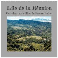 Image de L'ile de la Réunion, un volcan au milieu de l'océan Indien (Calendrier mural carré 2026 30x30 cm) Calendrier double avec une page pour vos prises de notes