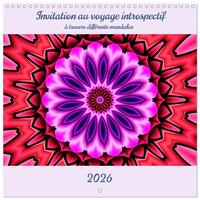 Image de Invitation au voyage introspectif (Calendrier mural carré 2026 30x30 cm) Calendrier double avec une page pour vos prises de notes