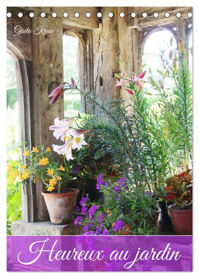Picture of Heureux au jardin (Calendrier de bureau 2026 DIN A5 horizontal), CALVENDO calendrier mensuel
