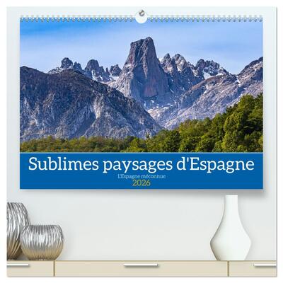 Picture of Sublimes paysages d'Espagne  (Calendrier mural 2026 DIN A2 vertical) calendrier de bureau