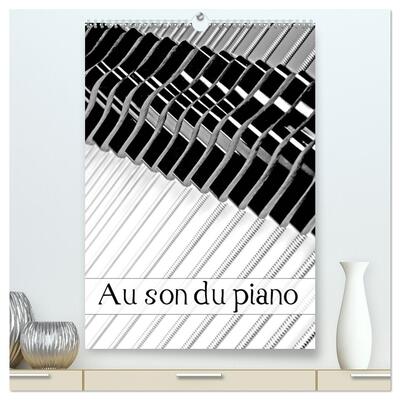 Picture of Au son du piano  (Calendrier mural 2026 DIN A2 horizontal) calendrier de bureau