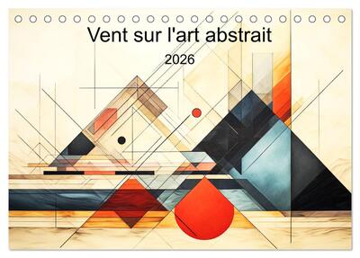 Picture of Vent sur l'art abstrait (Calendrier de bureau 2026 DIN A5 vertical), CALVENDO calendrier mensuel
