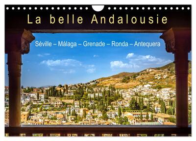 Picture of La belle Andalousie: Séville - Málaga - Grenade - Ronda - Antequera (Calendrier mural 2026 DIN A4 vertical), CALVENDO calendrier mensuel