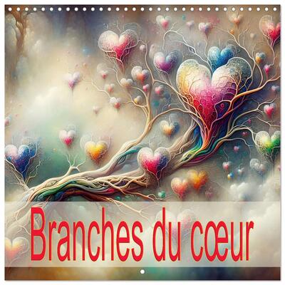 Picture of Branches du coeur (Calendrier mural carré 2026 30x30 cm) Calendrier double avec une page pour vos prises de notes