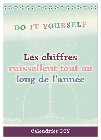 Picture of Les chiffres ruissellent tout au long de l'année (Calendrier de bureau 2026 DIN A5 horizontal), CALVENDO calendrier mensuel