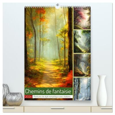 Picture of Chemins de fantaisie  (Calendrier mural 2026 DIN A2 horizontal) calendrier de bureau