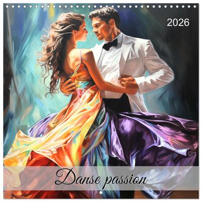 Image de Danse passion (Calendrier mural carré 2026 30x30 cm) Calendrier double avec une page pour vos prises de notes