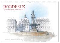 Picture of BORDEAUX, promenade dessinée (Calendrier mural 2026 DIN A3 vertical), CALVENDO calendrier mensuel