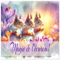 Image de Magie de l'écureuil (Calendrier mural carré 2026 30x30 cm) Calendrier double avec une page pour vos prises de notes