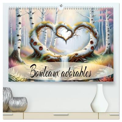 Image de Bouleaux adorables  (Calendrier mural 2026 DIN A2 vertical) calendrier de bureau