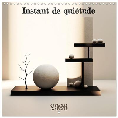 Image de Instant de quiétude (Calendrier mural carré 2026 30x30 cm) Calendrier double avec une page pour vos prises de notes