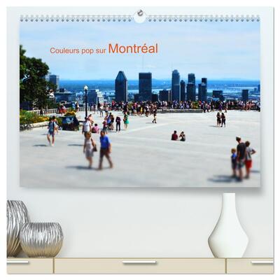 Picture of Couleurs pop sur Montréal  (Calendrier mural 2026 DIN A2 vertical) calendrier de bureau