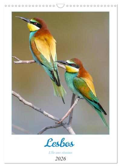 Picture of Lesbos l'île aux oiseaux (Calendrier mural 2026 DIN A3 horizontal), CALVENDO calendrier mensuel