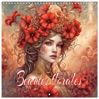 Image de Beautés florales (Calendrier mural carré 2026 30x30 cm) Calendrier double avec une page pour vos prises de notes