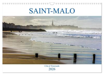Picture of SAINT-MALO, Côte d'Emeraude (Calendrier mural 2026 DIN A3 vertical), CALVENDO calendrier mensuel