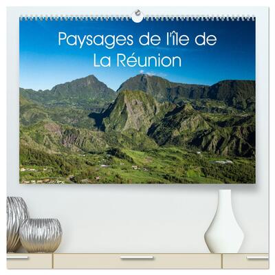Image de Paysages de l'île de La Réunion  (Calendrier mural 2026 DIN A2 vertical) calendrier de bureau