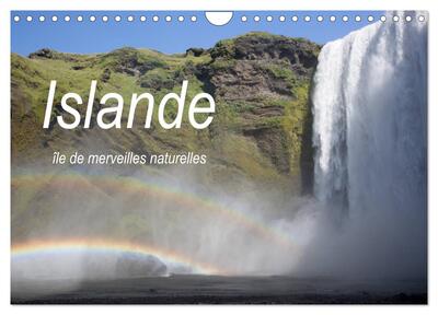 Image de Islande île de merveilles naturelles (Calendrier mural 2026 DIN A4 vertical), CALVENDO calendrier mensuel