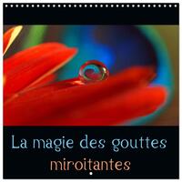 Image de La magie des gouttes miroitantes (Calendrier mural carré 2026 30x30 cm) Calendrier double avec une page pour vos prises de notes
