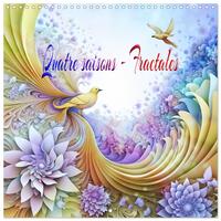 Picture of Quatre saisons - Fractales (Calendrier mural carré 2026 30x30 cm) Calendrier double avec une page pour vos prises de notes