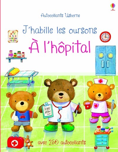 Image de J'habille les oursons - A l'hôpital - Autocollants Usborne